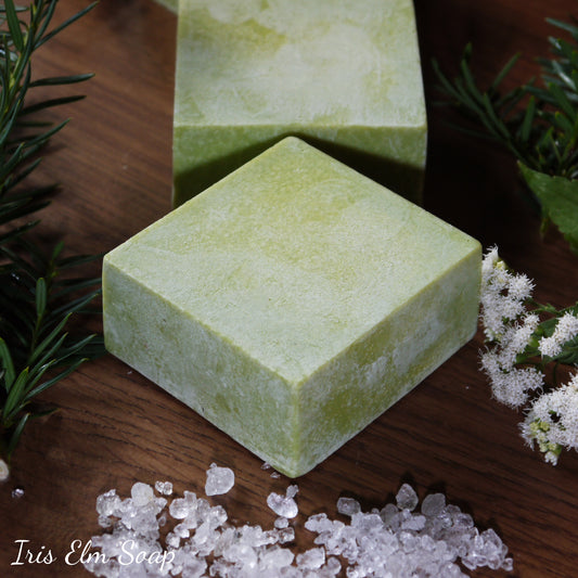 Bergamot and Tarragon Sea Salt Handmade Soap Bar