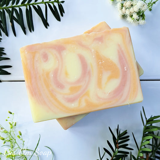 Pink Grapefruit Handmade Soap