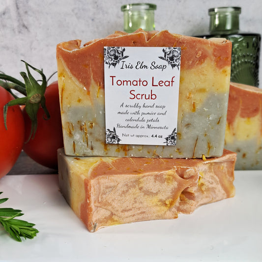 Tomato Leaf Scrub Handmade Gardeners Soap
